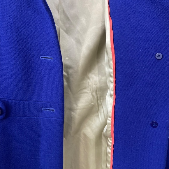 J crew Elegant Blue wool Women's Coat size 4 - Picture 14 of 14